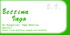 bettina vago business card